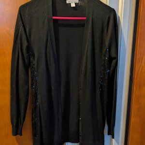 Black cardigan